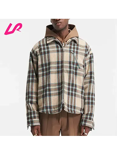 Upgrade your casual look with our oversize plaid jacket. Perfect for layering, this shirt features a timeless plaid design and a comfortable, relaxed fit.